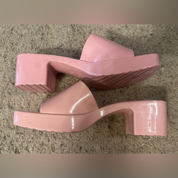 Beach By Matisse Shoes - Beach by Matisse Pink Luxury Slide Block Heel Platform Sandals Women’s Sz 8 Shoe